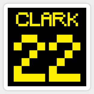 Caitlin Clark Yellow Jersey Number 22 Sticker